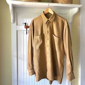 Vintage jack lipson signature brown shirt
